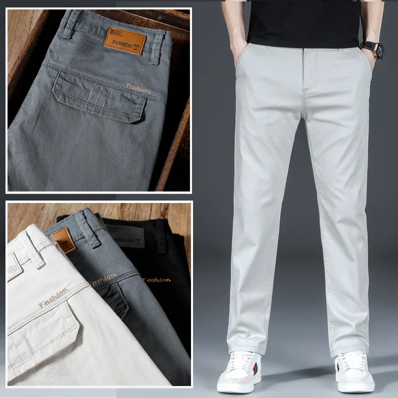 Brand 2022 New Casual Pants Mens Stripe 