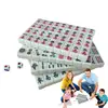 Mini Mahjong Set Lightweight Mahjong Sets Clear Engraving Mini Tile Game Travel Accessories For Travel Schools Trips Dormitories 1