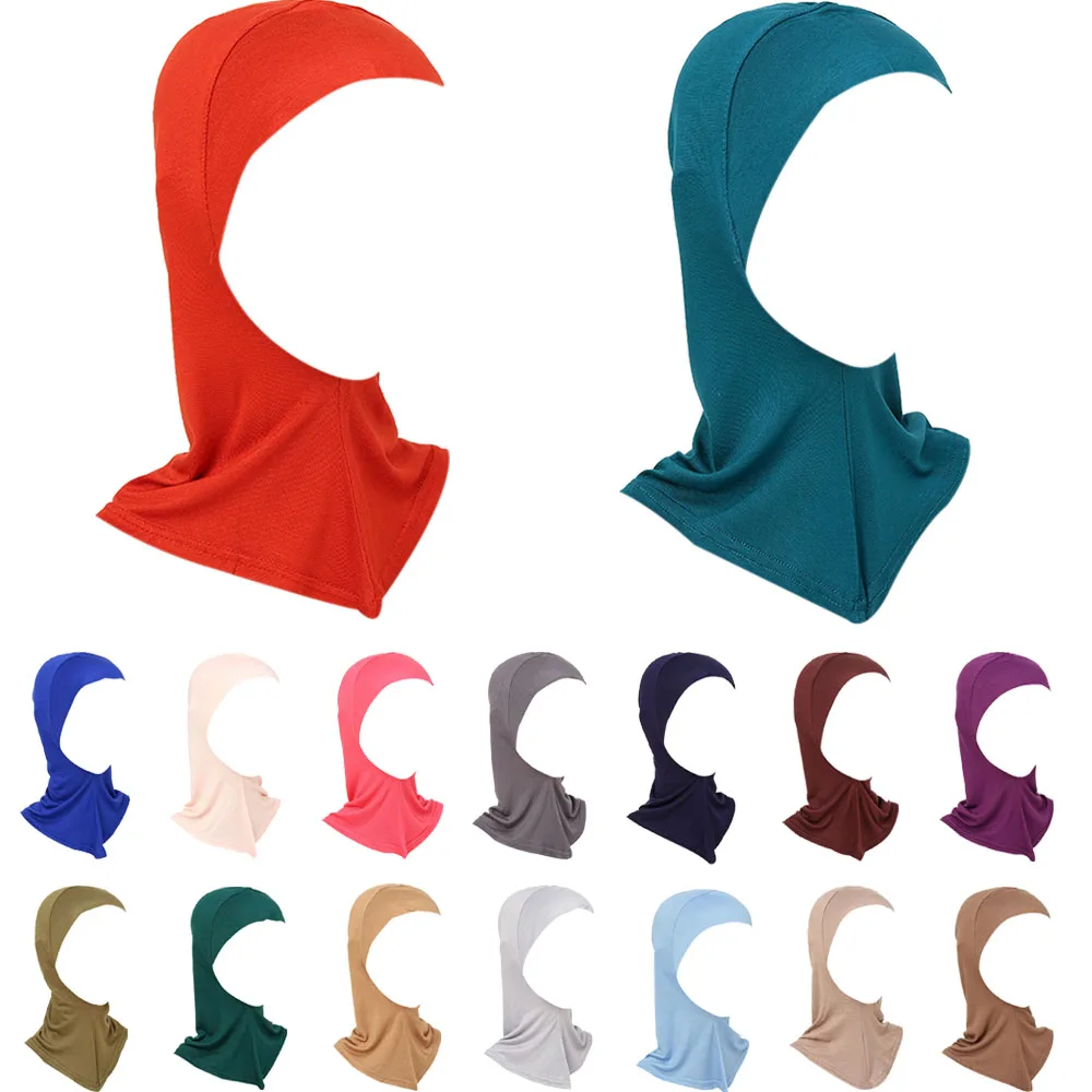 

Inner Hat Modal Cotton Soft Women Muslim Hijab Turbante Ninja Full Cover Neck Bonnet Bone Caps Elastic Underscarf Headwear Mujer