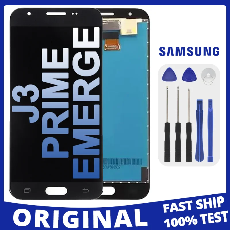

5.0" Original For Samsung Galaxy J3 Prime Emerge 2017 J327P J327A Lcd Display Touch Screen Replacement Digitizer Assembly