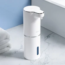 Dispensadores de sabão de espuma automática banheiro inteligente máquina lavar mão com carregamento usb branco alta qualidade material abs