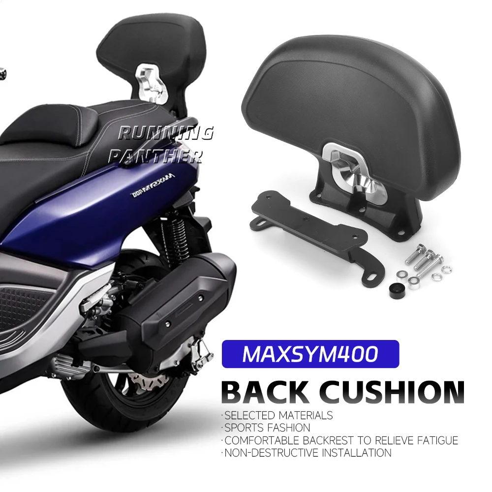 

Для SYM MAXSYM 400 MAXSYM400 UP-2022 2021 2020 мотоциклетные черные задние пассажирские сиденья, задние спинки, подушки