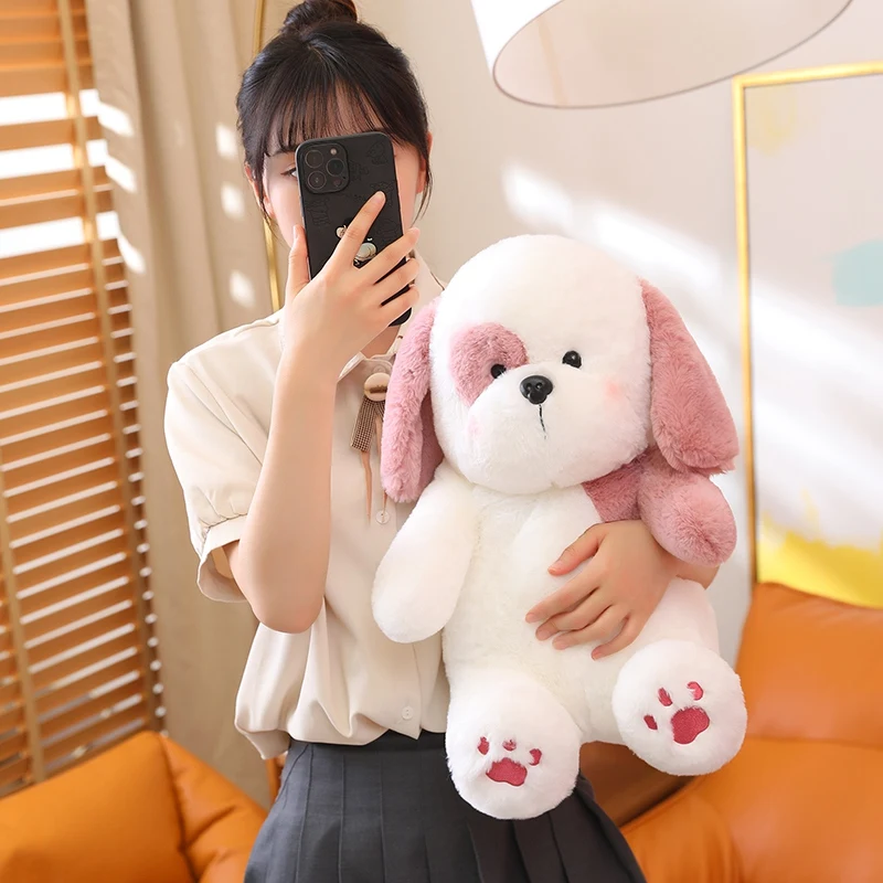 

25/45cm Kawaii Dog Doll Plush Toy Stuffed Soft Fluffy Puppy With Cute Paw Pillow Appease Toys for Kids Girls Birthday Gift