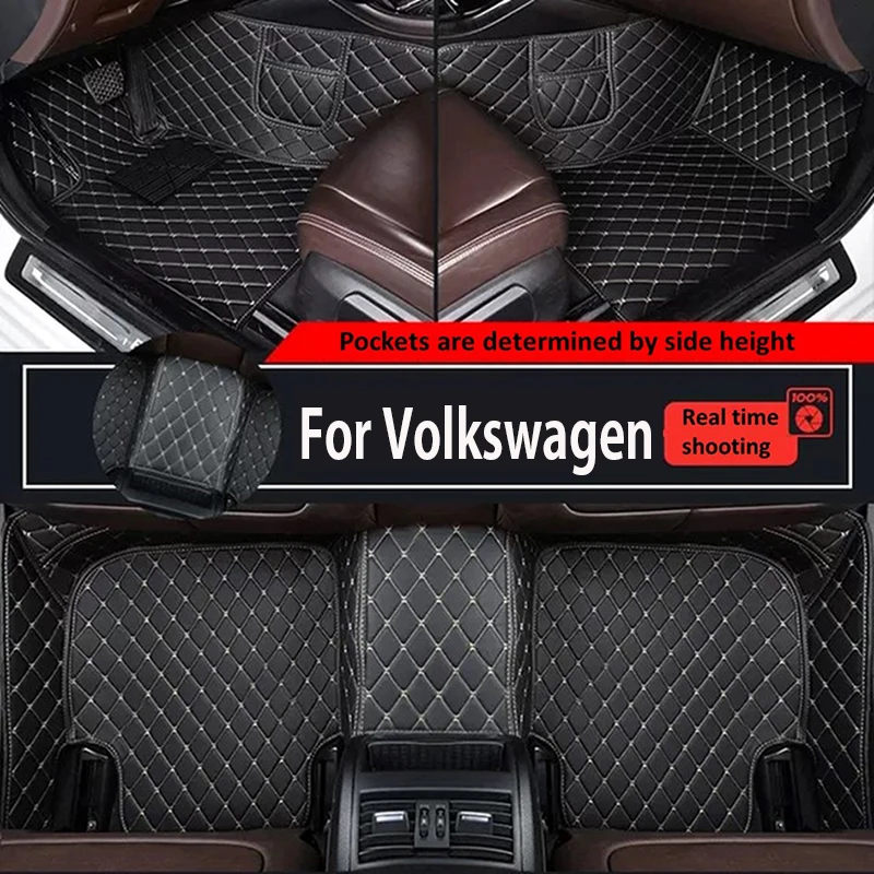 

Стильные прочные кожаные автомобильные коврики на заказ для Volkswagen Vw Polo GTI 2012-2017, автомобильные аксессуары, детали интерьера