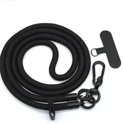 Bold Long Universal Crossbody Phone Lanyard with Detachable Neck Cord and Anti - Lost Feature (Black)