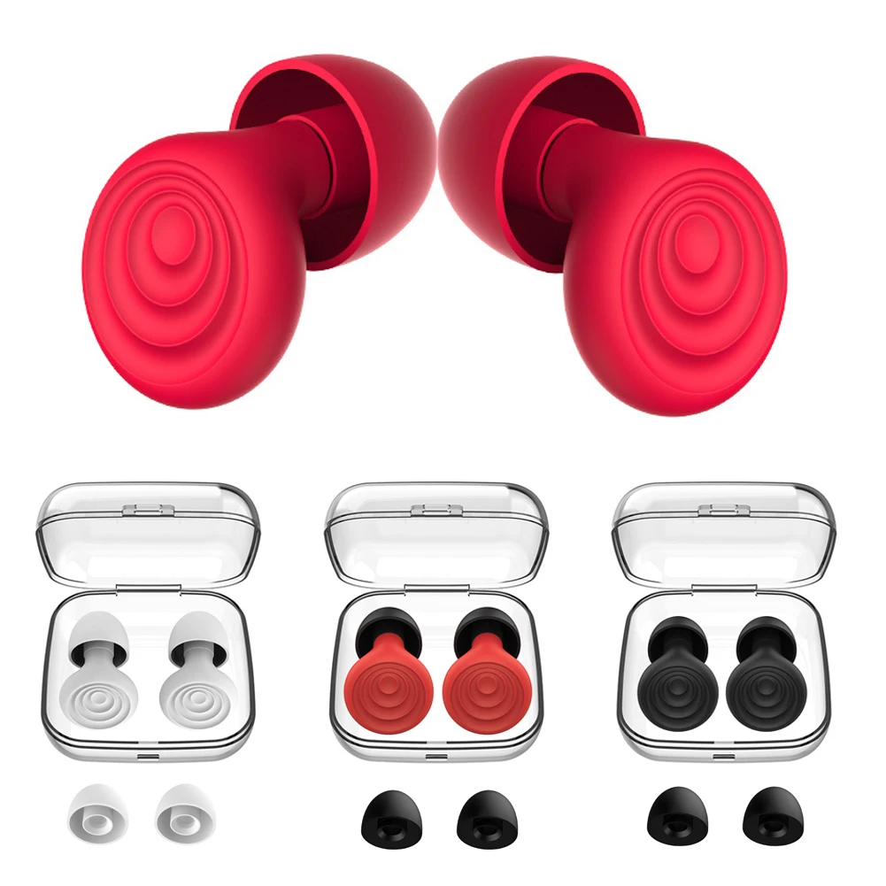 Silicone Noise-Cancelling Ear Plugs for Enhanced Sleep and Hearing Protection