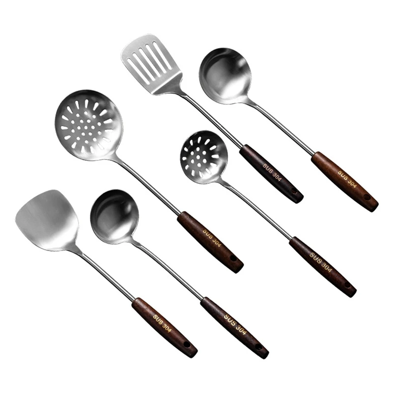 

Kitchen Utensils Kitchenware Set Wok Spatula And Ladle Tool Set Spatula For Stainless Steel Cooking Equpment Kitchen Accessories