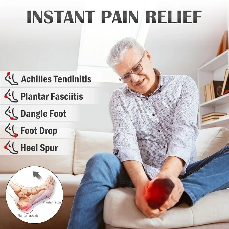 Adjustable Night Splint plantar fascia brace For Plantar Fasciitis Pain Relief Soft Foot Drop Brace Sleeping Achilles Tendon Stretcher Boot Nighttime