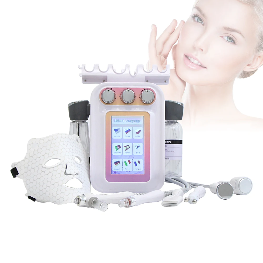 7 in 1 Hydro Dermabrasion Skin Care Beauty Machine Water Oxygen Jet Hydro Diamond Peeling Microdermabrasion Device AOKO