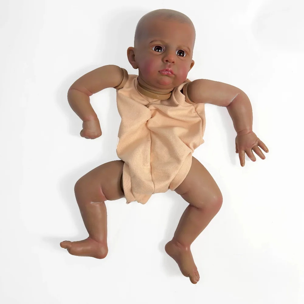 

22inch Reborn Doll Kits Cameron Already Painted Kits Very Lifelike Baby with Many Details Veins Muñeca Bebe Kit Reborn