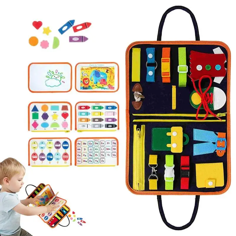 

Busy Boards For Baby Busy Boards Travel Toys Montessori Activities Board For Preschool Toddlers Develop Fine Motor Skills