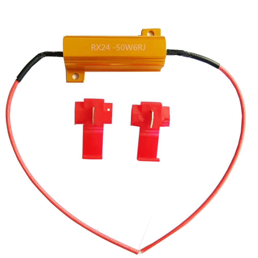 Load Resistors 4Pcs 50W 6ohm for Fix LED Bulb Fast Hyper Flash Turn Signal Blink Error Code