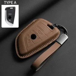 Premium Leather Car Key Case Cover with Sleek Design (A6)