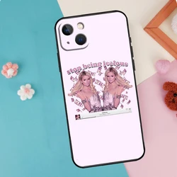 Paris Hilton 'Stop Being Poor' Silicone Phone Case - Stylish Back Cover - iPhone 13 Mini (CD2045)