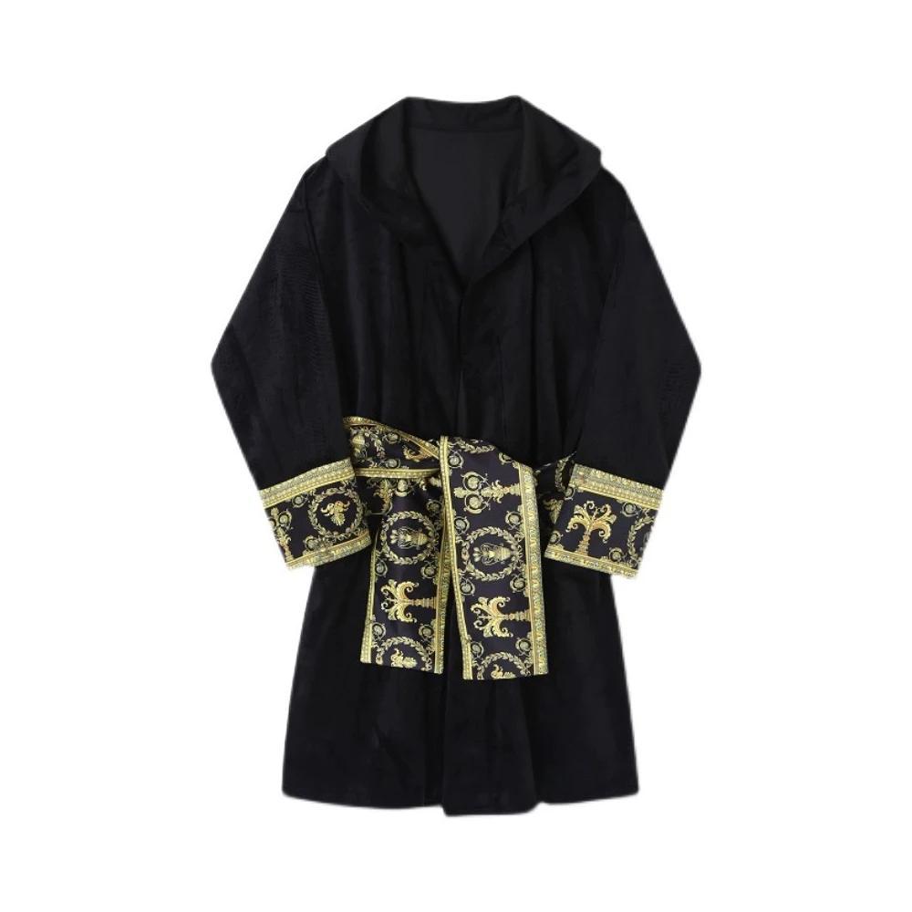 

NIGO Black Long Sleeved Printed Nightgown #nigo94979