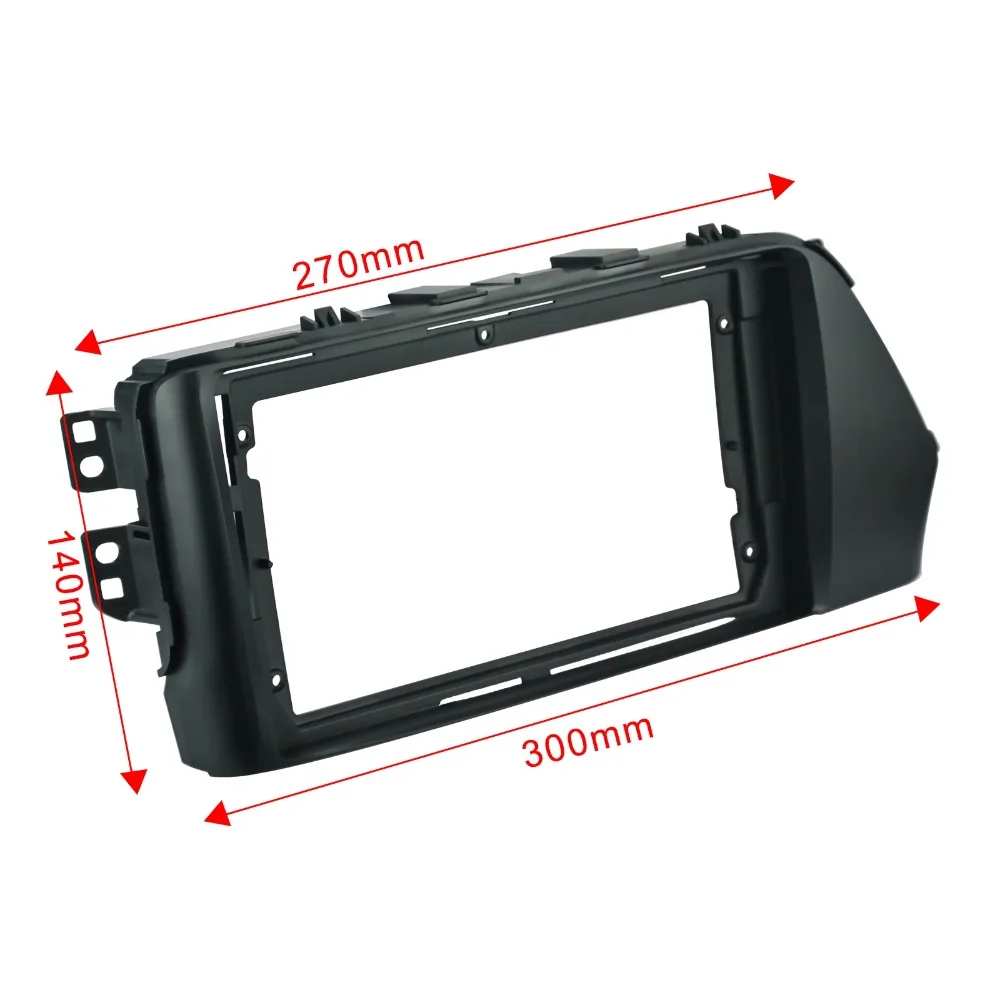 

1-2Din Car DVD Frame Audio Fitting Adaptor Dash Trim Kits Facia Panel 9inch For Hyundai Reina/Verna 2017 18 Double Radio Player