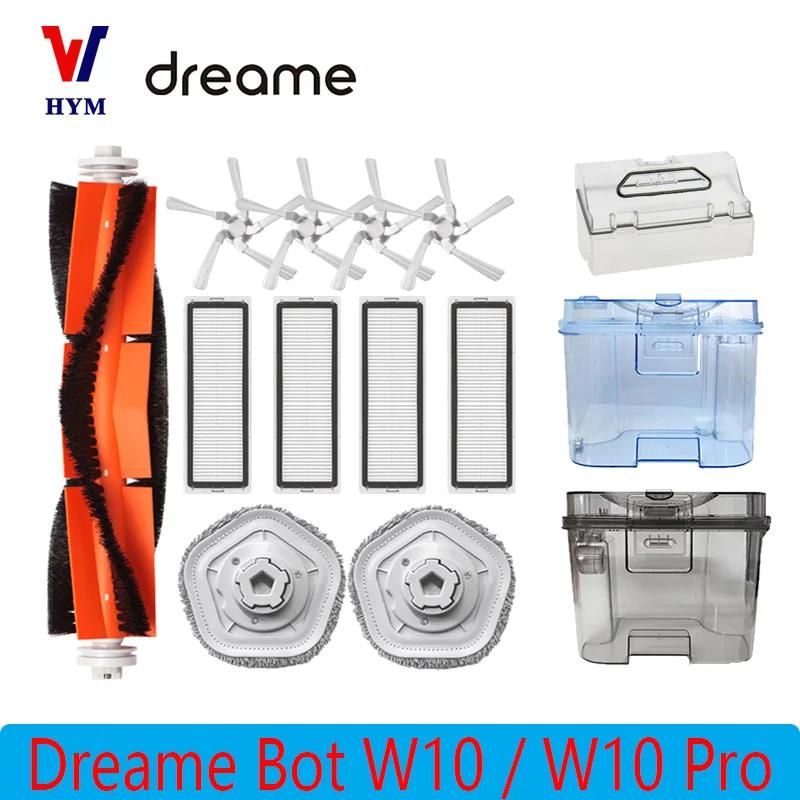 Dreame Bot W10 W10pro Self-Cleaning Robot Vacuum and Mop Cleaner Spare Parts Accessories Washable Hepa Filter Replacement spare parts for qihoo 360 s7 pro washable hepa filter mop cleaning cloth rag chihu robot vacuum cleane replacement accessories