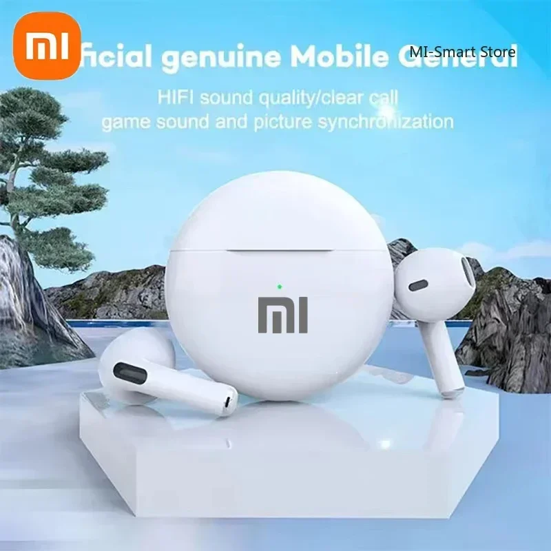 Xiaomi Pro6 True Wireless Headphone Bluetooth 5.2 Earphones TWS Gaming Stereo Noise Reduction Heavy Bass Mini in-ear Earbuds