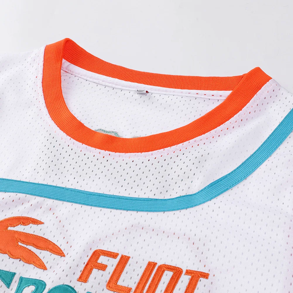 Flint Tropics Basketball Jersey 7 Coffee Black 11 Ed Monix 33 Jackie Moon Jersey Men's Sports Movie Basketball