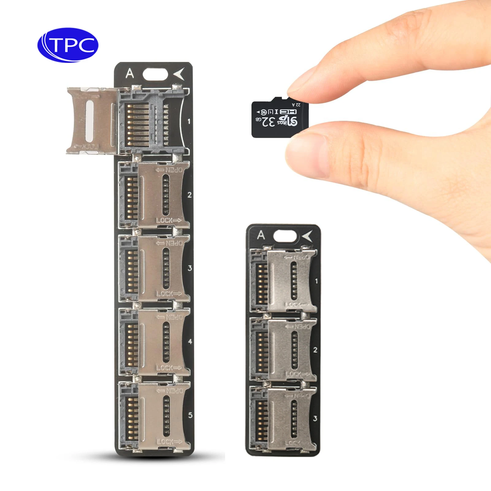 Microsd Storage Block 6/10-Slot Micro SD Card Storage Case,Lightweight, Portable and Compact ...