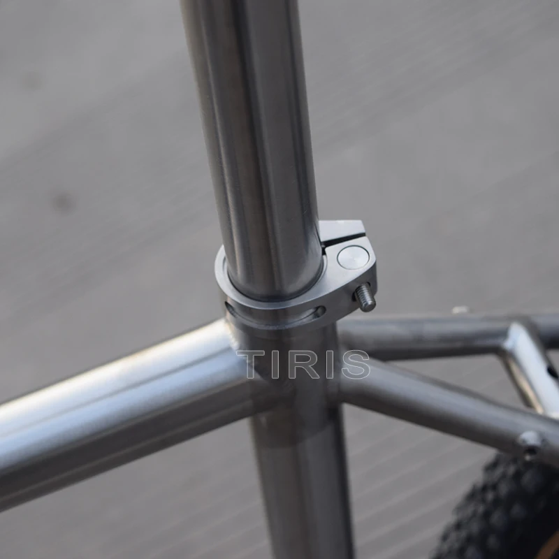 TIRIS-CR2 Titanium Gravel Bike Frame, Cycling Frameset, Bicycle Framework,Accessory, 700C /29 inch Parts Custom