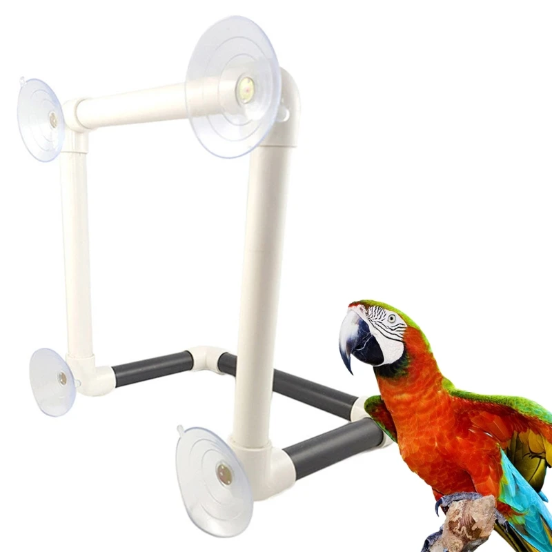 

Bird Bath Stand Bathing Perch Toy for Budgies Cockatiels Lovebird Accessories