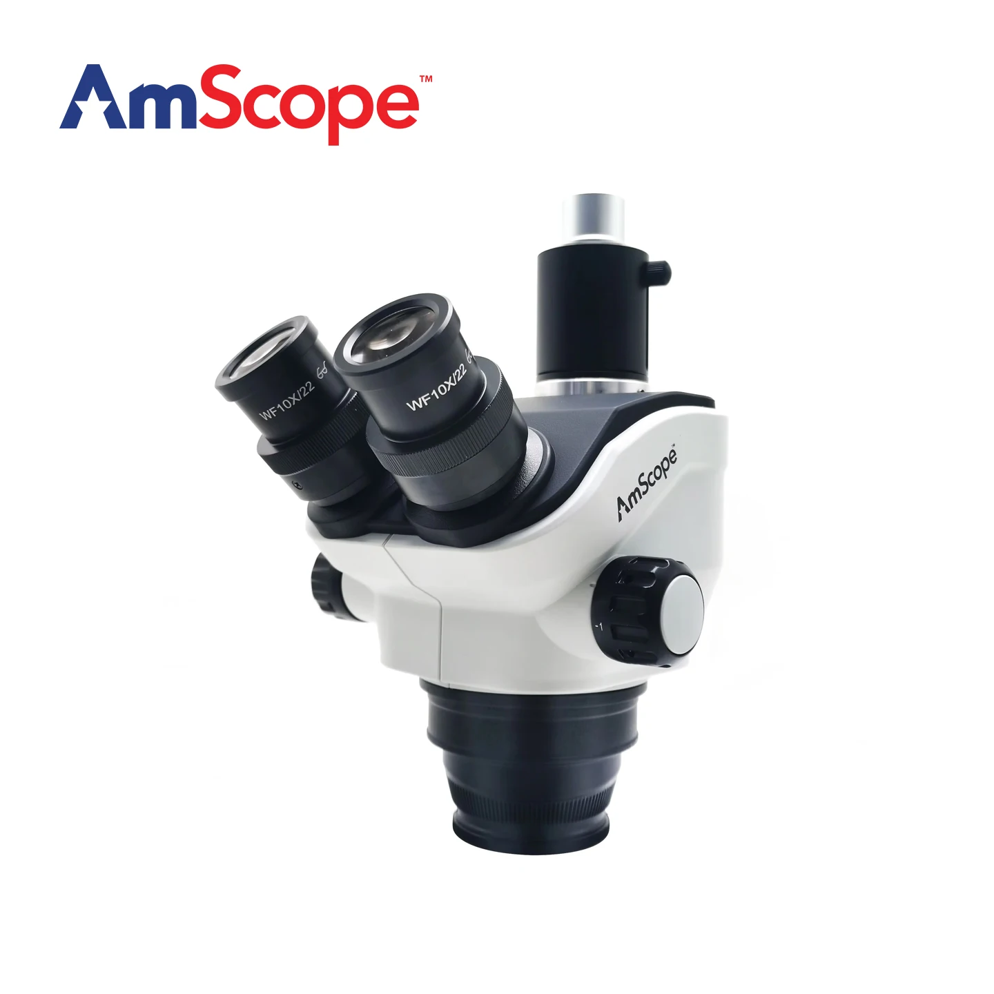 휴대폰 수리에 권장 - AmScope 7X-50X 동시 초점 삼안 실체 현미경 헤드