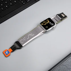 Magnetic Elastic Nylon Sports Strap for Smartwatch - Durable and Stylish Bracelet Band (GrH)