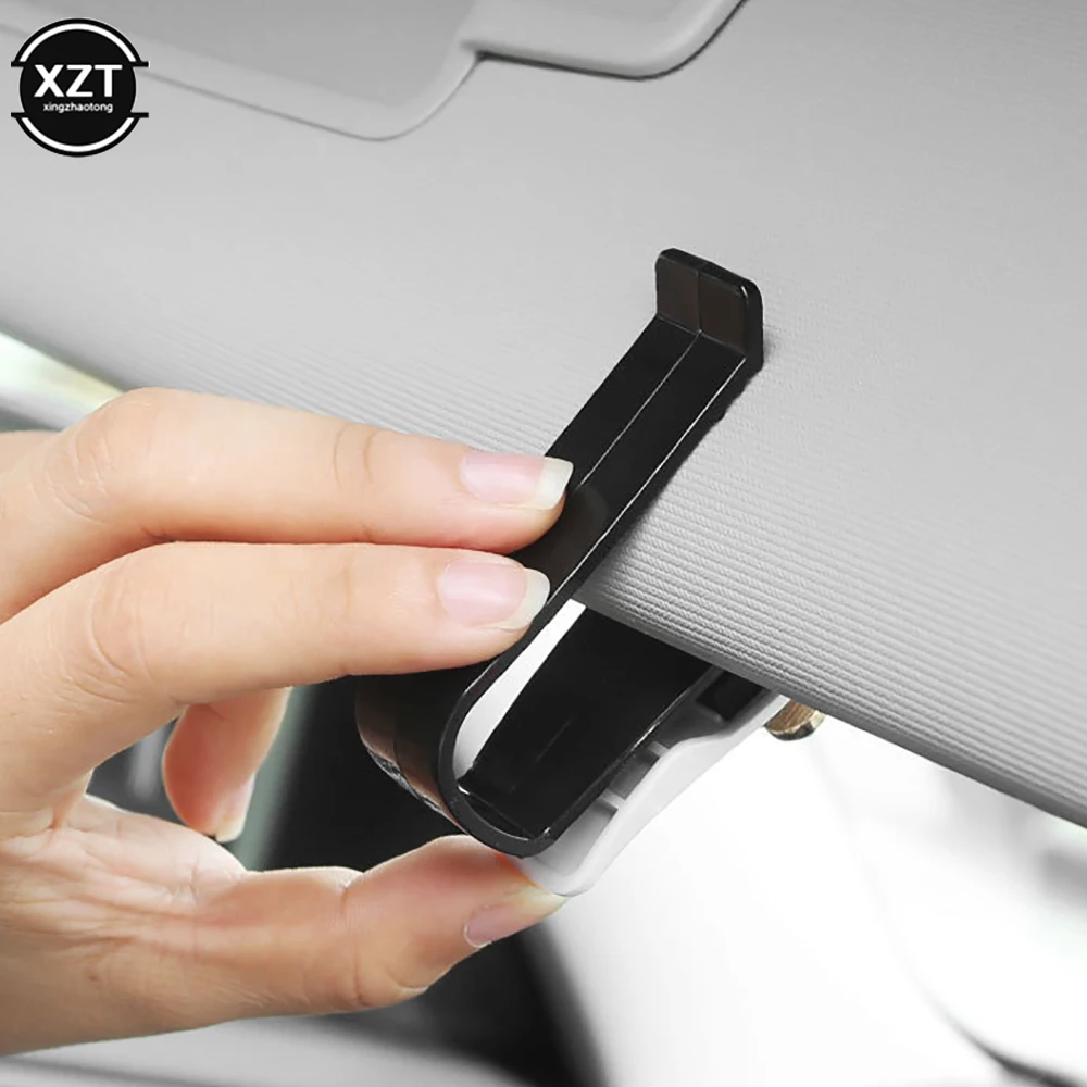 Auto glasses holder sun visor clip for sunglasses eyeglasses ticket card universal multi-function car interior parts