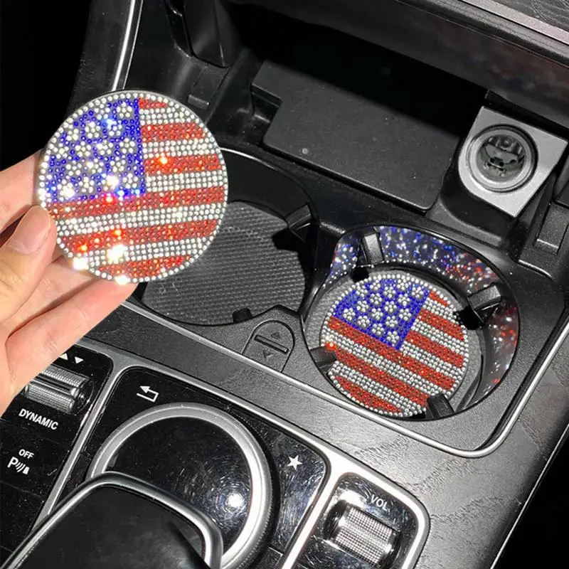 Cup Coasters For Car Bling Absorbent Car Coaster Bling Cup Holder Insert  Car Coasters Rhinestone Drink Mat Non-Slip Cup Holder - AliExpress