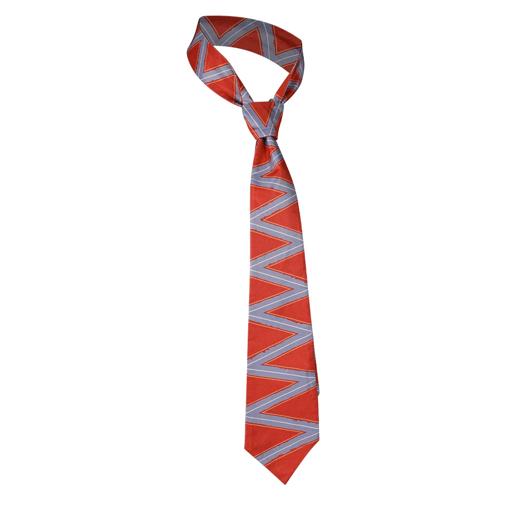 Anger Roleplay Fantasy Tie Inside Cos Out Adult Men Red Printed Tie Halloween Carnival Party Costume Accessories game cosplay props,anime necktie accessories