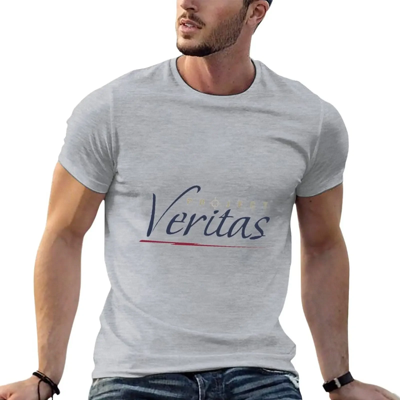 

Project Veritas Essential T-Shirt oversized anime clothes blanks oversized t shirts for men