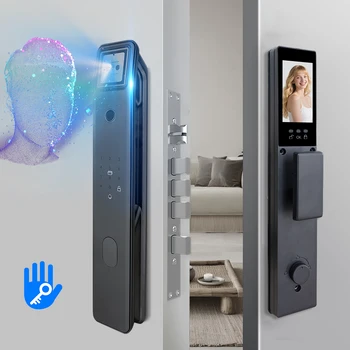 TTLOCK 3D Face Smart Door Lock Camera capture with Intelligent Fingerprint Password Biometric Electronic Key Unlock