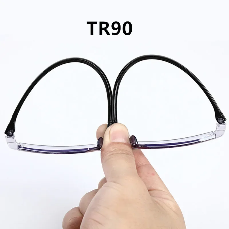 2021 Blue Ray occhiali da lettura uomo occhiali Anti fatica occhiali da presbite donna Dimond taglio occhiali senza montatura diottrie + 1.0-+ 4.0