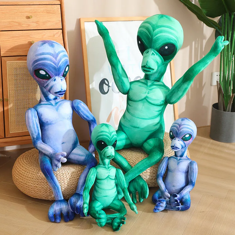 New Simulation Science Fiction Movie Figure Alien Strange Ugly Aliens Plush Toy Soft Stuffed Lifelike Dolls for Kids Boys Gifts unkle psyence fiction 1 cd