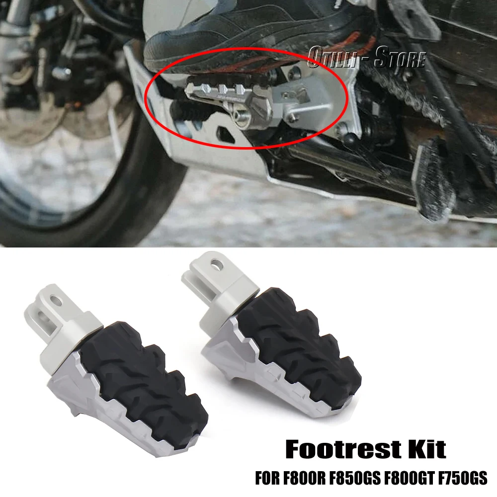 

Universal New Aluminium Motorcycle Foot Peg Footrests Kit Mount For BMW F800R F800GT F750GS F 750 850 GS F850GS ADVENTURE