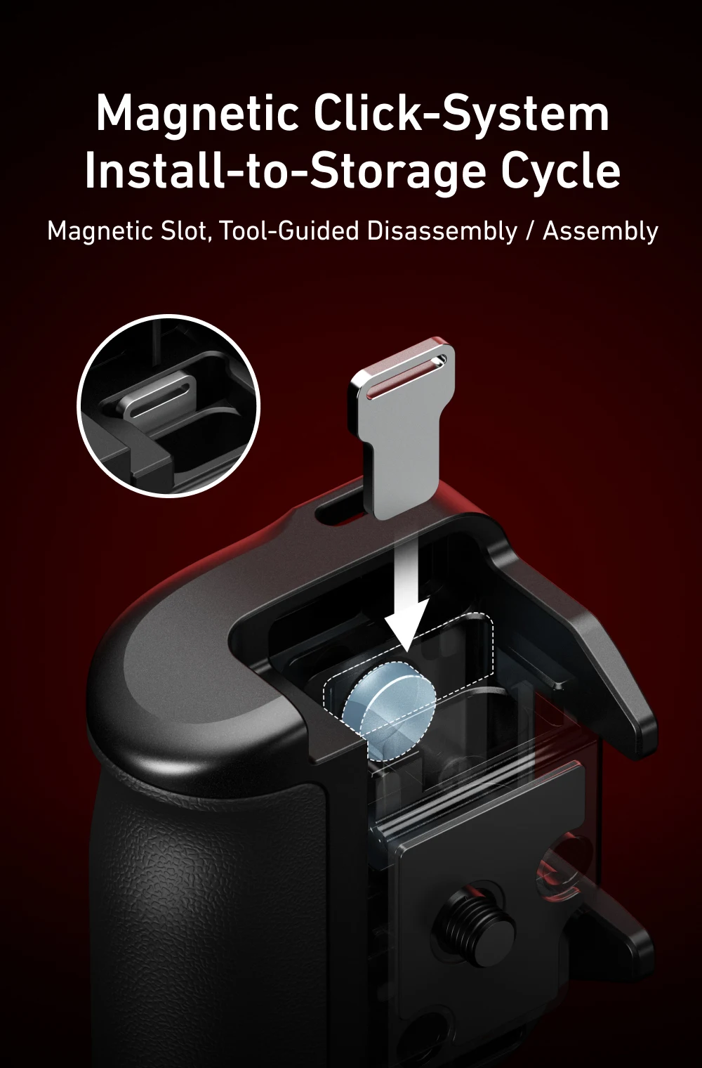 StreetGrip Kit For Action 5pro 4 3 Hand Grip Aid Remote Control Aluminum alloy