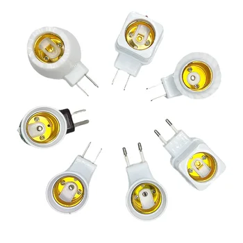 LED 조명 램프 전구 소켓 베이스 거치대, EU/US 플러그 어댑터, ON/OFF 스위치, 실용적인 램프 액세서리용 흰색, 인기 E27