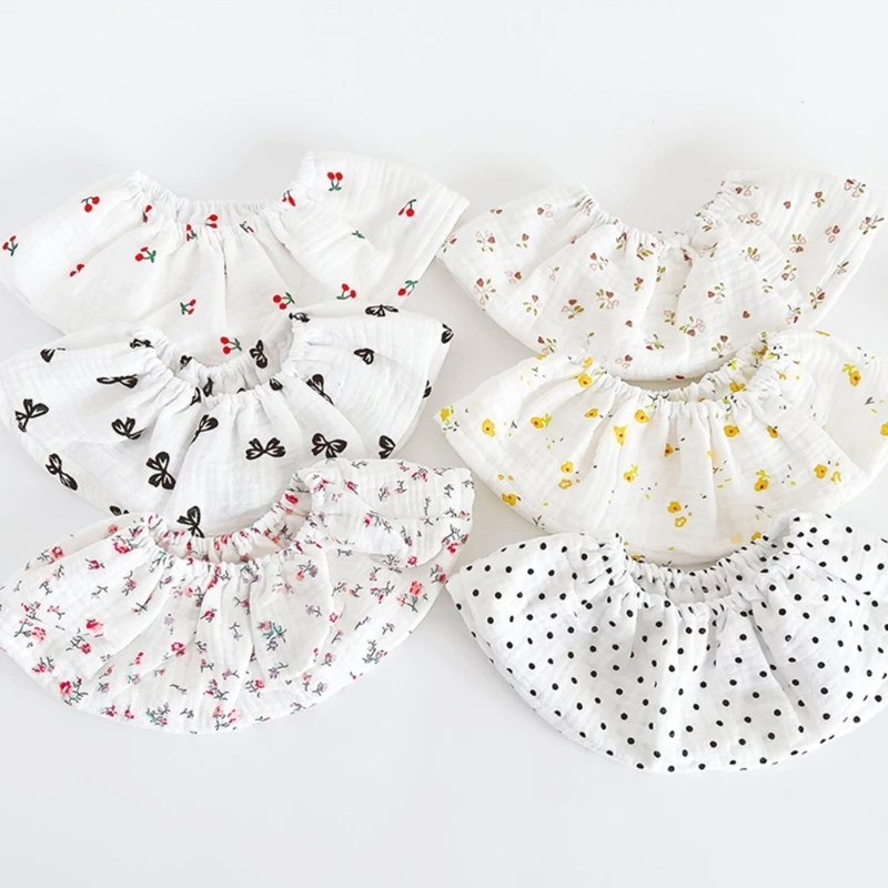 

Elastic Baby Bib Thick-layer Soft Burp Cloth Feeding Bib for 0-2Y Infant Gender Neutral Drooling Bib Newborn Shower Gift