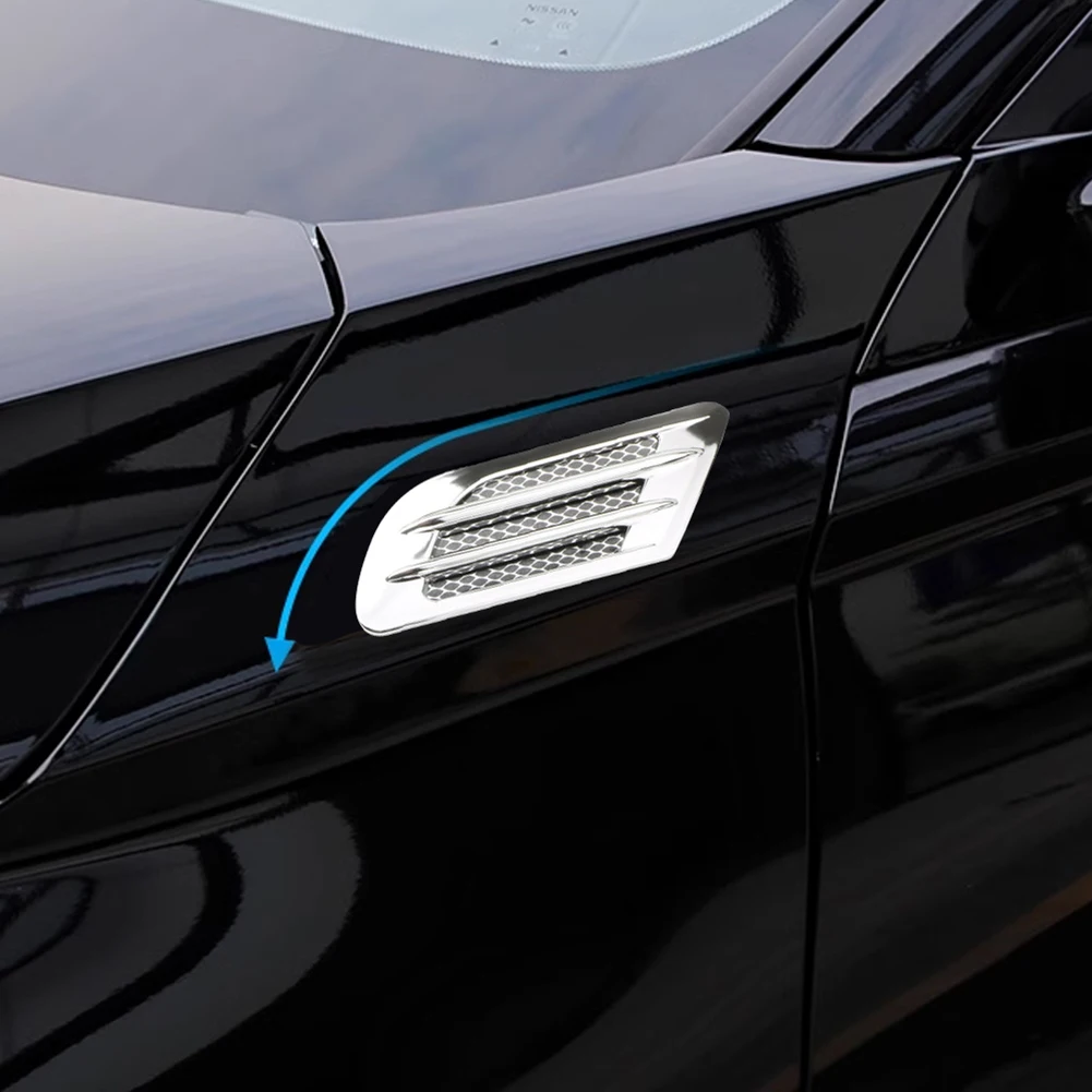 Hood Scoop Car Body Trim Accessories Universal Auto Tuning Car Side Fender Hood Scoop Air Intake Cover for Prado 150 120 Kia Rio 4 Honda Fit Hyundai Creta Land Cruis