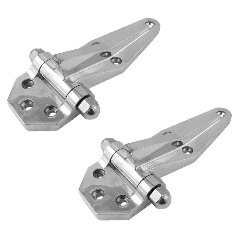 

HTHL-2X Brushed Satin Nickel Cooler Freezer 90 Degree Door Hinges Silver Tone