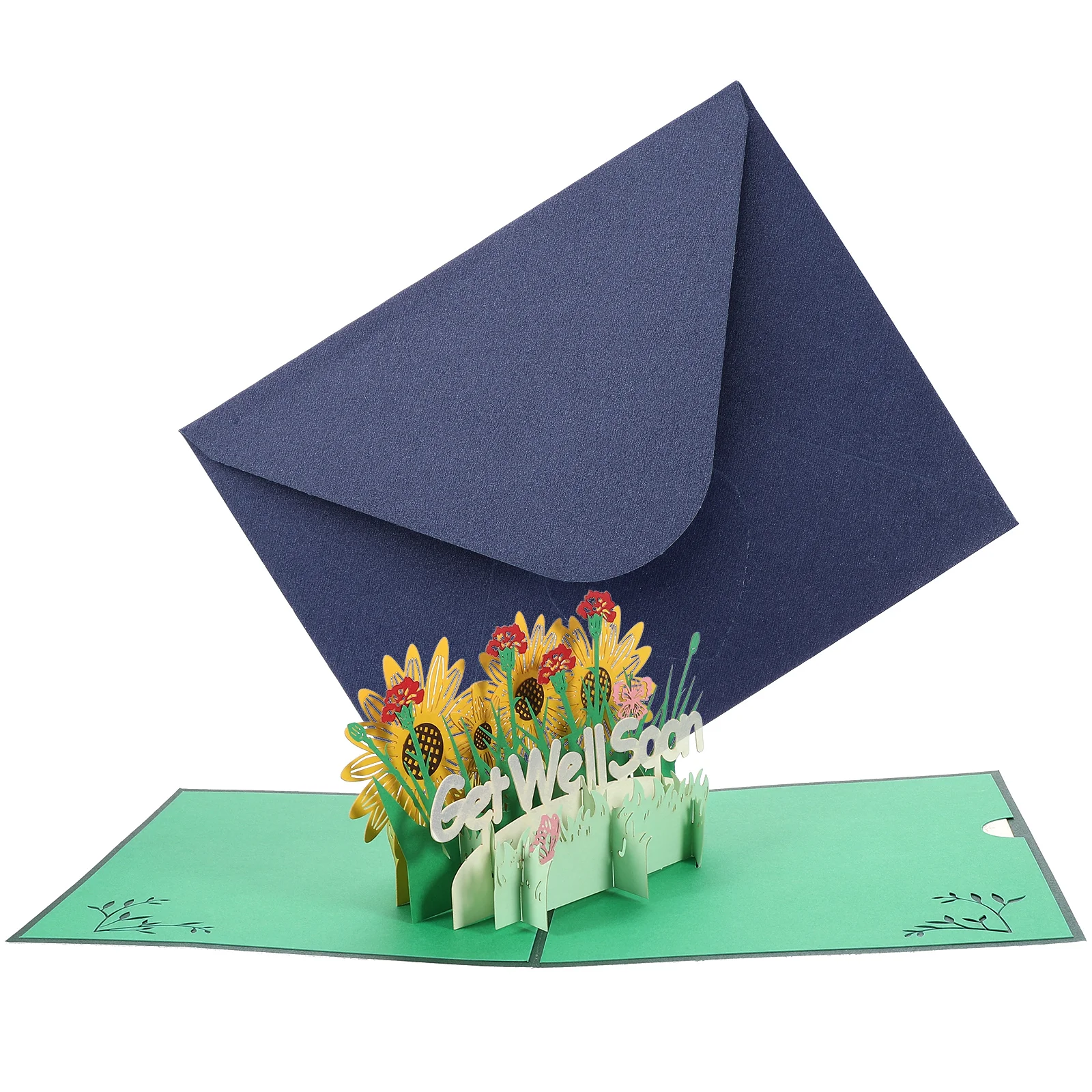 Three Dimensional Get Well Soon 3D Greeting Cards Paper Gift Cards Blessing Decorative Business