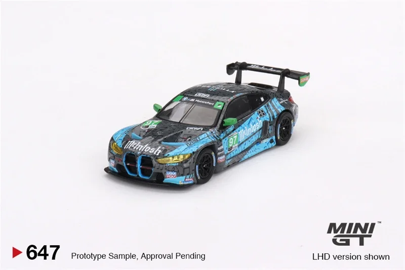 

MINIGT 1/64 BMW M4 GT3 #97 механизм для автоспорта IMSA 2023 строительные автомобили литые металлические модели Детские Рождественские подарочные игрушки для мальчиков