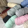 500G Thick Chunky Yarn Cored Cotton Wool Tube Yarn for DIY Blanket Hat Bulky Arm Roving Handwork Knitting Spin Yarn 6