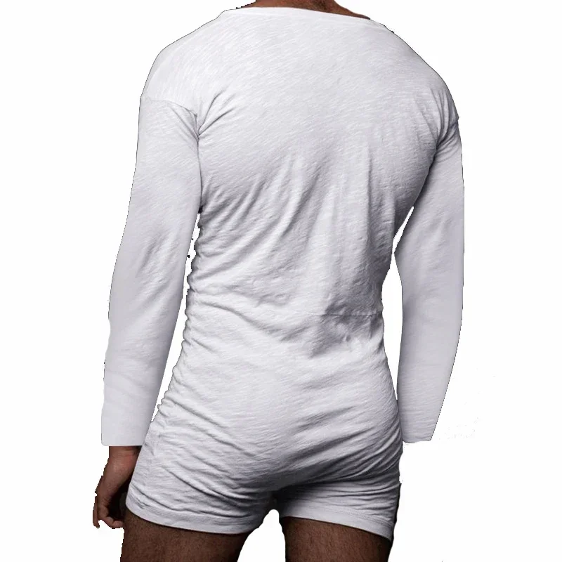 Men Long Sleeve Slimming Underwear Body Shaper Sleepwear Corset Button Up Shapewear Hombre TIght Shirt Slim Undershirts Bodysuit