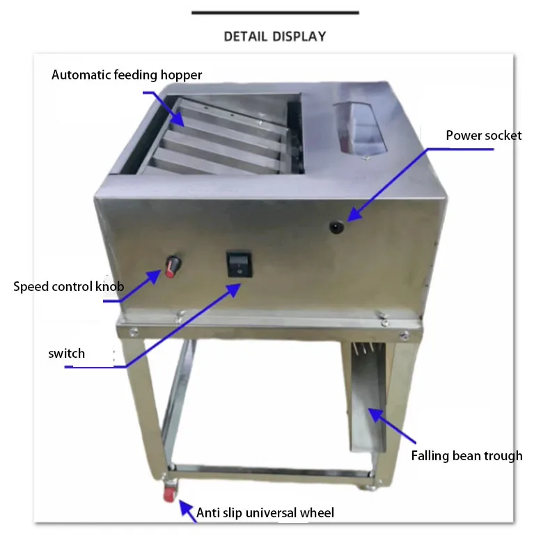 Semi-automatic Edamame Peeler Machine Green Soy Bean Peeling Machine Edamame Shell Removing Machine Pea Sheller Machine 3