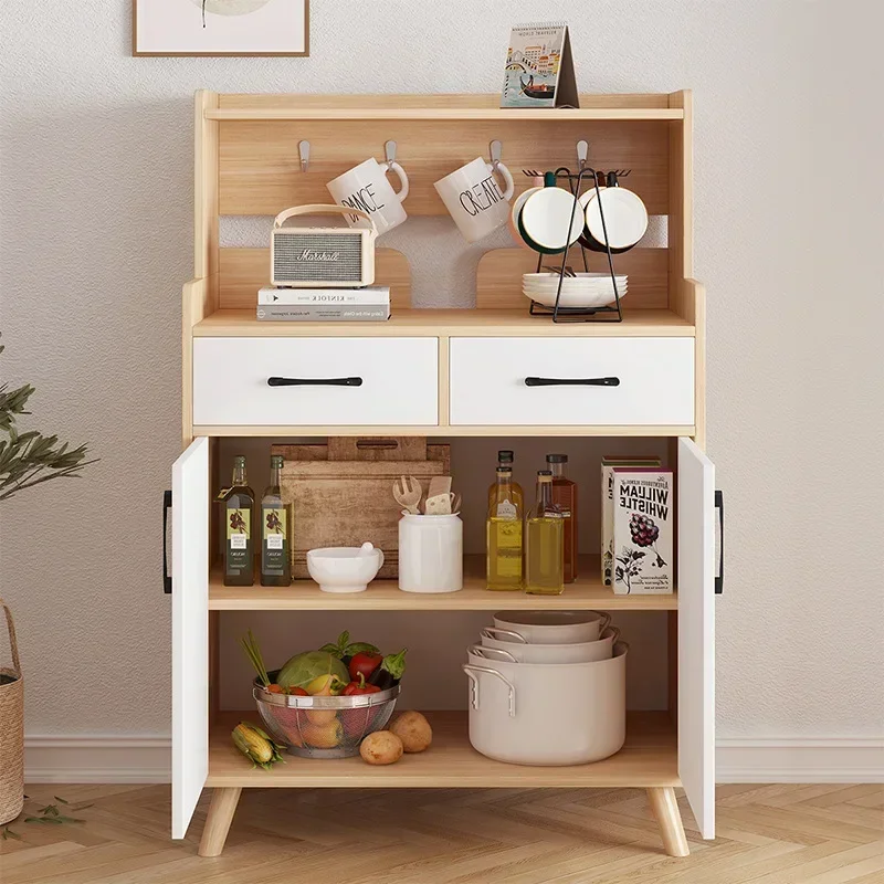 Nordic Kitchen Dish Cabinet Container Nordic et Sideboard Cabinet Drawers Storage Modern Mutfak Dolapları Kitchen Furniture