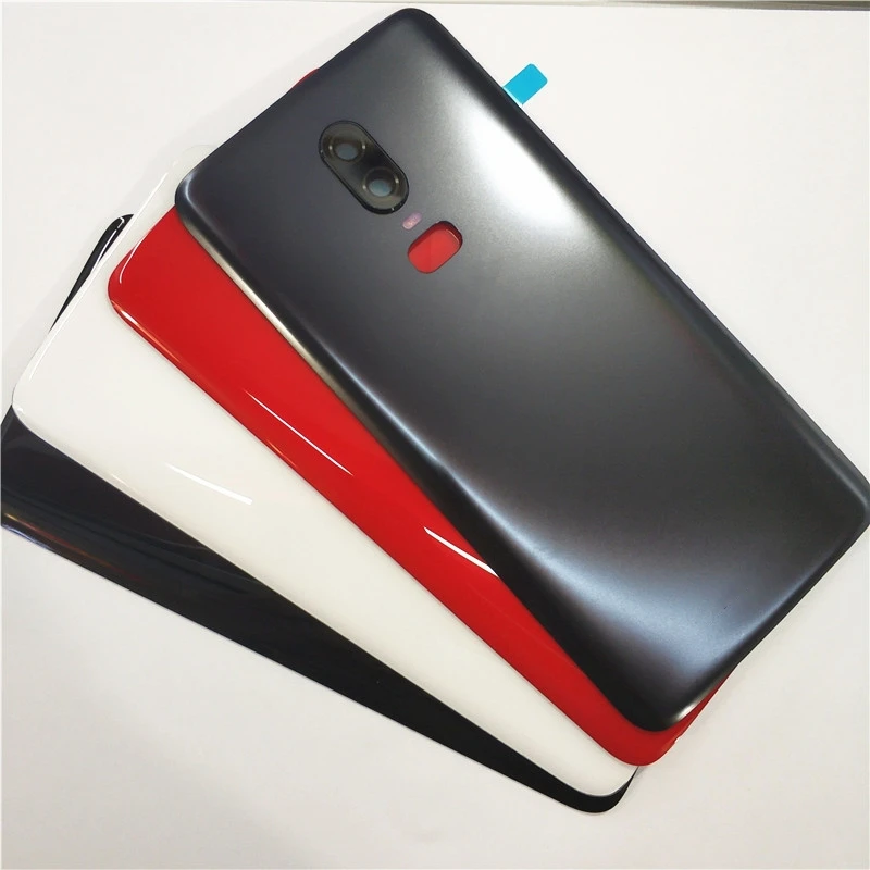 

Фотовспышка для Oneplus 6, стеклянная задняя крышка, ремонт, замена крышки аккумулятора телефона, фотообъектив