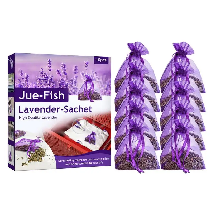 

Lavender Sachet 10pcs Dried Lavender Flowers Sachets Closet Deodorizer Freshener For Drawers And Closets Fresh Scents Bridal
