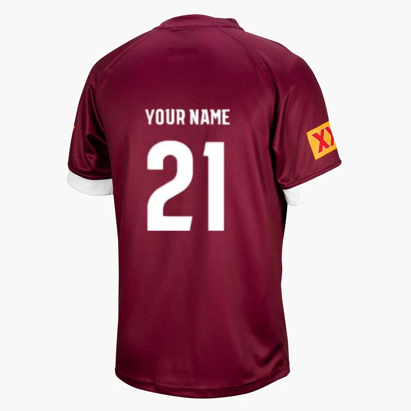 cute cheap maternity clothes Australia 2022 rugby T-shirt QLD Maroons Indigenous Training Jersey Captain's Run home rugby jersey Retro shirt Custom name Maternity Clothing classic Maternity Clothing